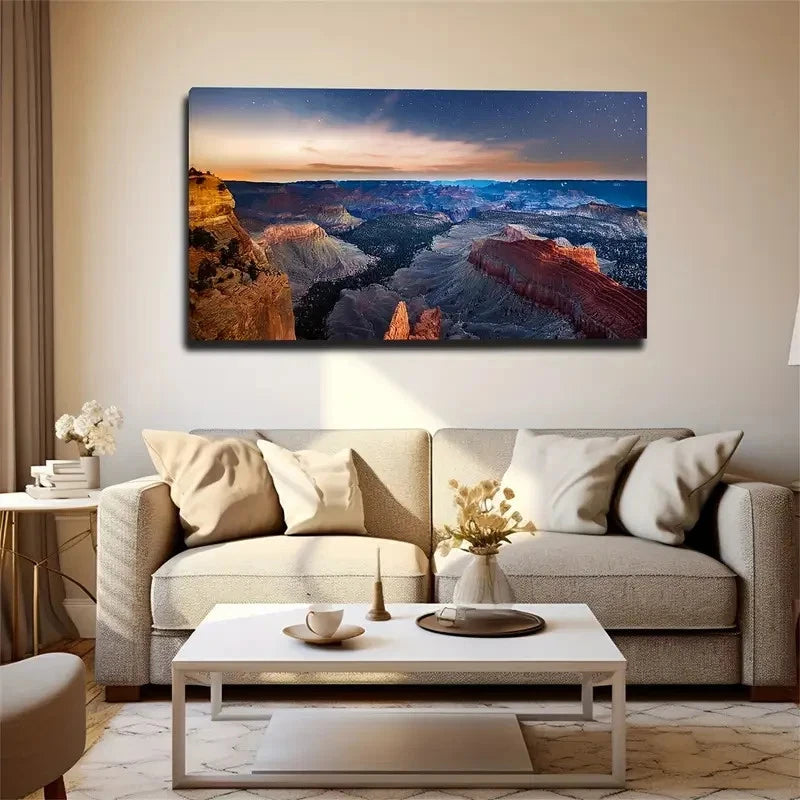 Starry Night Sky Wall Art Canvas Office Home Room Framed 120x60cm