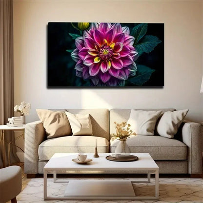 The Charm Of Flowers Wall Art Canvas Office Home Room Framed 120x60cm