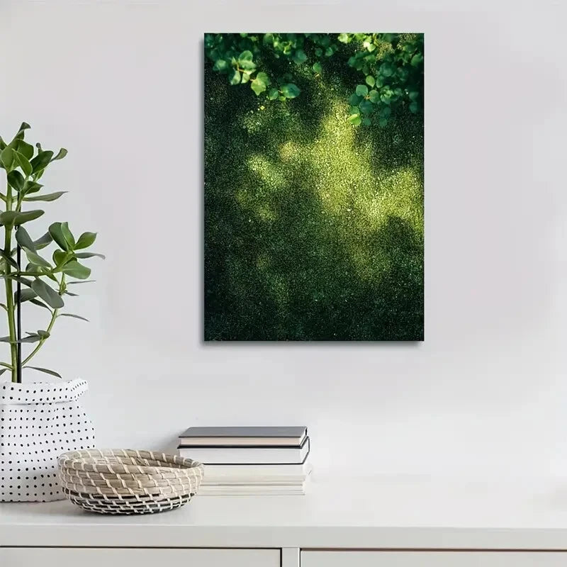 Beautiful Emerald Moss Lawn Design 40x60cm Metal Print Ready to Hang - Bella Home Decor