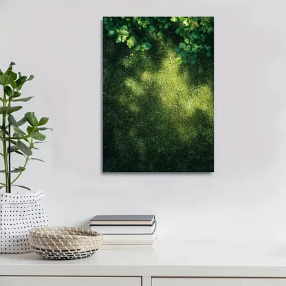 Beautiful Emerald Moss Lawn Design 40x60cm Metal Print Ready to Hang - Bella Home Decor