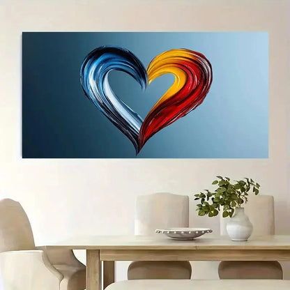 Yellow Orange Swirls Realistic Wall Art Canvas Office Home Room Framed 120x60cm