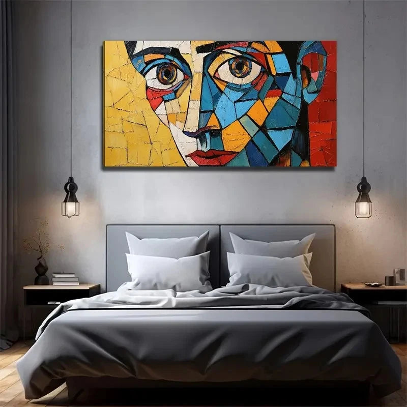 Color Block Perfect Wall Art Canvas Office Home Room Framed 120x60cm