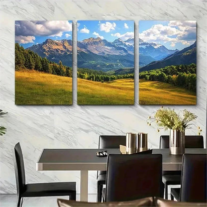 3pcs USA Rocky Mountain Big Sky Country PerfectWall Art Canvas Framed 40x60cm - High Quality Print 100% Australian Made Wall Canvas Ready to Hang