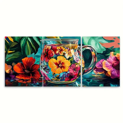 3pcs Jamaica Art JA   Wall Art Set Canvas Framed 40x60cm - High Quality Print 100% Australian Made Wall Canvas Ready to Hang