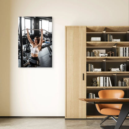 Fitness Inspiration Machine Wall Art 5mm Plastic Poster Ready to Hang 90x60cm