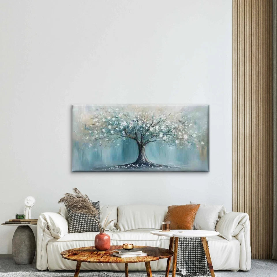 Nature Inspired Landscape Wall Art Canvas Office Home Room Framed 120x60cm - Bella Home Decor