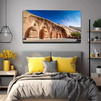 Religious Sanctuary Wall Art Canvas Office Home Room Framed 120x60cm