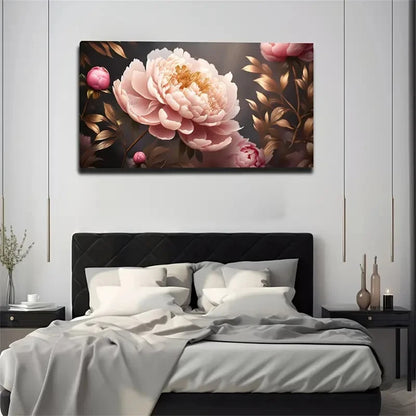 Green Leaves And Buds Wall Art Canvas Office Home Room Framed 120x60cm