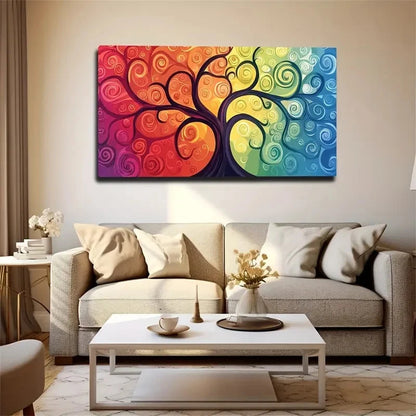 A Chic Tree For Schools Wall Art Canvas Office Home Room Framed 120x60cm