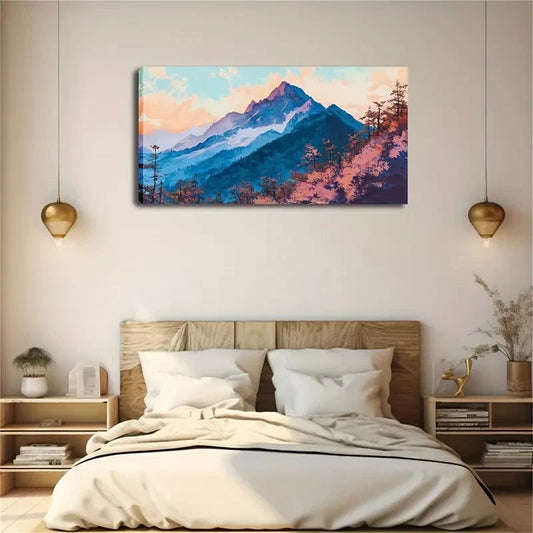 Showcases Minimalist Landscape Wall Art Canvas Office Home Room Framed 120x60cm