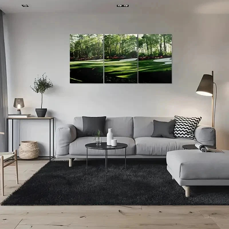 3pcs Forest Greenery Nature Scene Metal Print Ready to Hang Art - Bella Home Decor