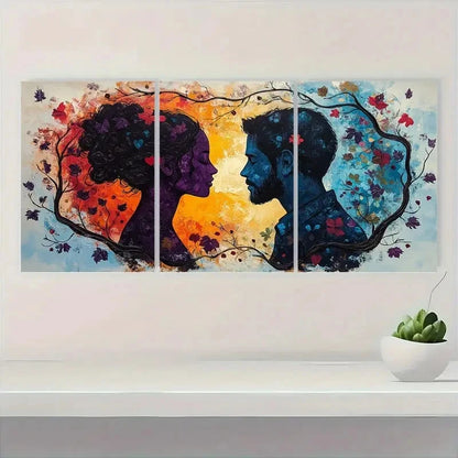 3pcs Abstract Decor with Vibrant Colors K  Wall Art Set Canvas Framed 60x90cm - High Quality Print 100% Australian Made Wall Canvas Ready to Hang - Bella Home Decor