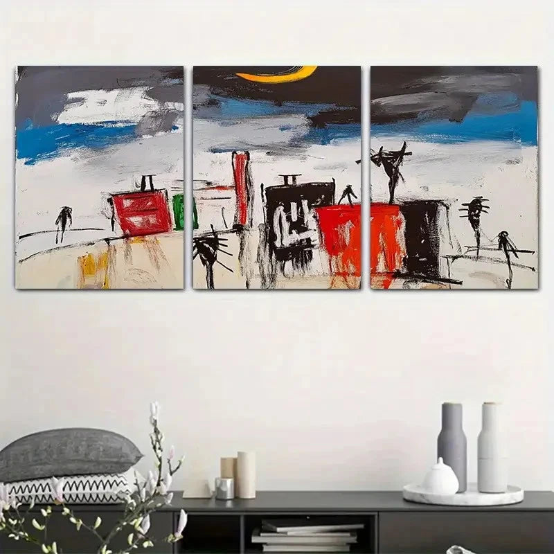 3pcs Beautiful artwork Decorating Entryways   Wall Art Canvas Framed 40x60cm - High Quality Print 100% Australian Made Wall Canvas Ready to Hang - Bella Home Decor