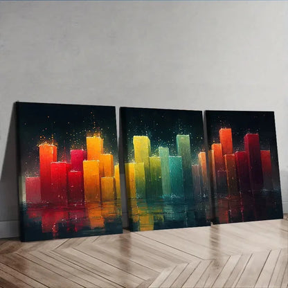 3pcs Modern Art Deco Graffiti Wall Art Set Canvas Framed 60x90cm - High Quality Print 100% Australian Made Wall Canvas Ready to Hang