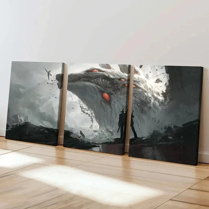 3pcs Japanese Classic Anime Characters Wall Art Set Canvas Framed 60x90cm - High Quality Print 100% Australian Made Wall Canvas Ready to Hang - Bella Home Decor