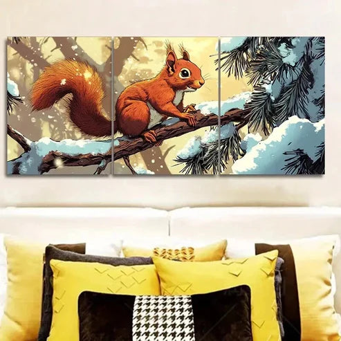 3pcs Rustic Wooden Natural Colorful Perfect Wall Art Set Canvas Unframed - High Quality Print 100% Australian Made Wall Canvas