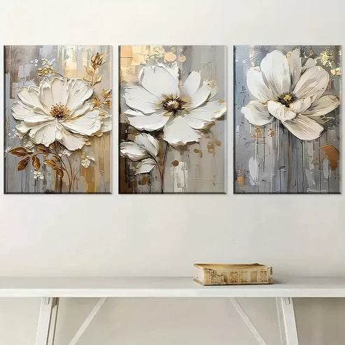 3pcs Modern Abstract Fashion Light Luxury Canvas Unframed - High Quality Print 100% Australian Made Wall Canvas
