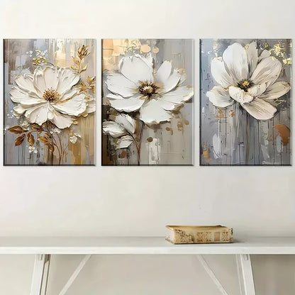 3pcs Modern Abstract Fashion Light Luxury Canvas Unframed - High Quality Print 100% Australian Made Wall Canvas