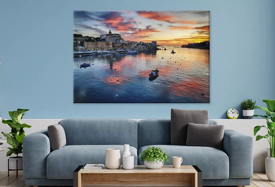 Malta Island Mediterranean Sea    Wall Art Decor 100% Australian Made - Bella Home Decor