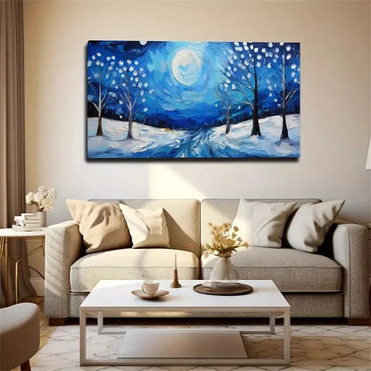 Winter Grove Artistic Wall Art Canvas Office Home Room Framed 120x60cm