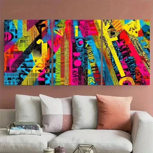 3pcs Aesthetic Abstract Minimalist Decor Wall Art Canvas Unframed – High Quality Print 100% Australian Made Wall Canvas - Bella Home Decor