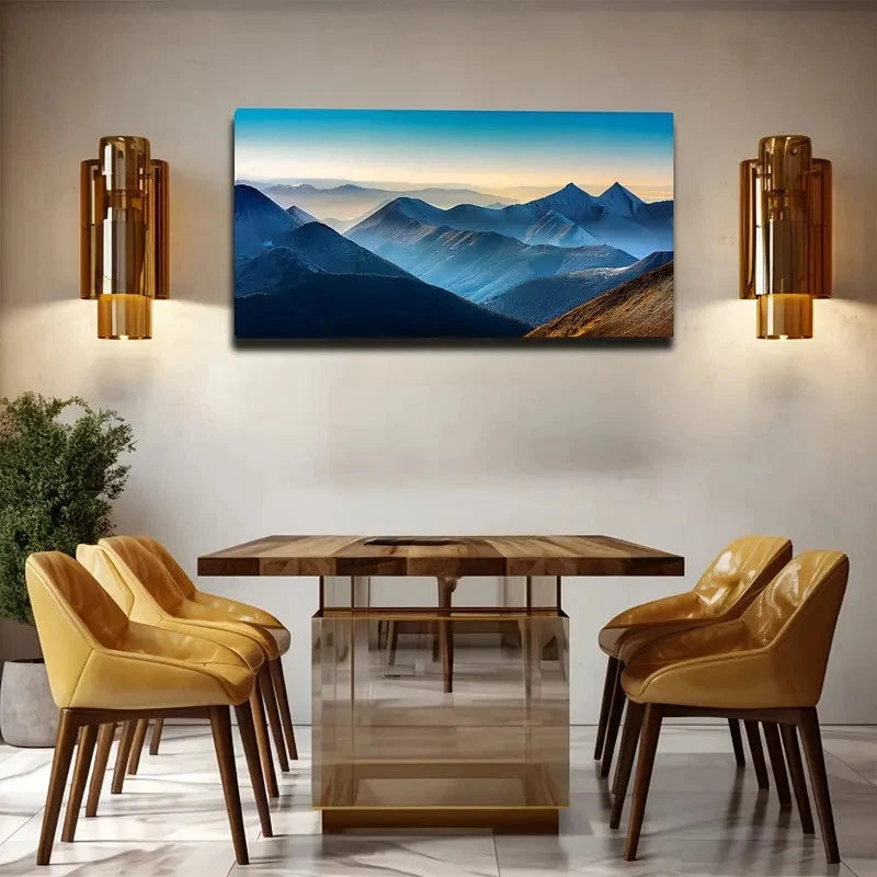 Grand Mountain Stunning Wall Art Canvas Office Home Room Framed 120x60cm