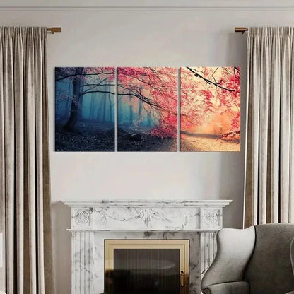 3pcs Nature Landscape Cherry Blossom Tree Wall Art Canvas Unframed - High Quality Print 100% Australian Made Wall Canvas