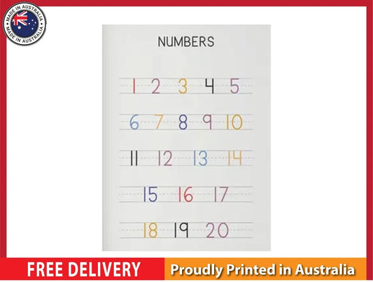 NEW (LAMINATED) Numbers Chart (61X91CM) Educational CHART PICTURE PRINT