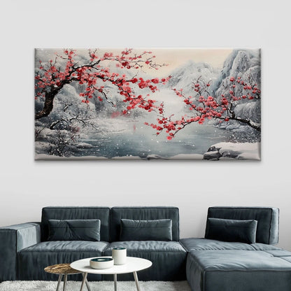 Flowers Wonderful Harmony Wall Art Canvas Office Home Room Framed 120x60cm - Bella Home Decor