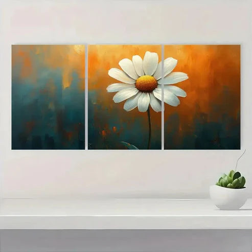 3pcs Chamomile Art Chamomile KL  Wall Art Set Canvas Unframed - High Quality Print 100% Australian Made Wall Canvas - Bella Home Decor