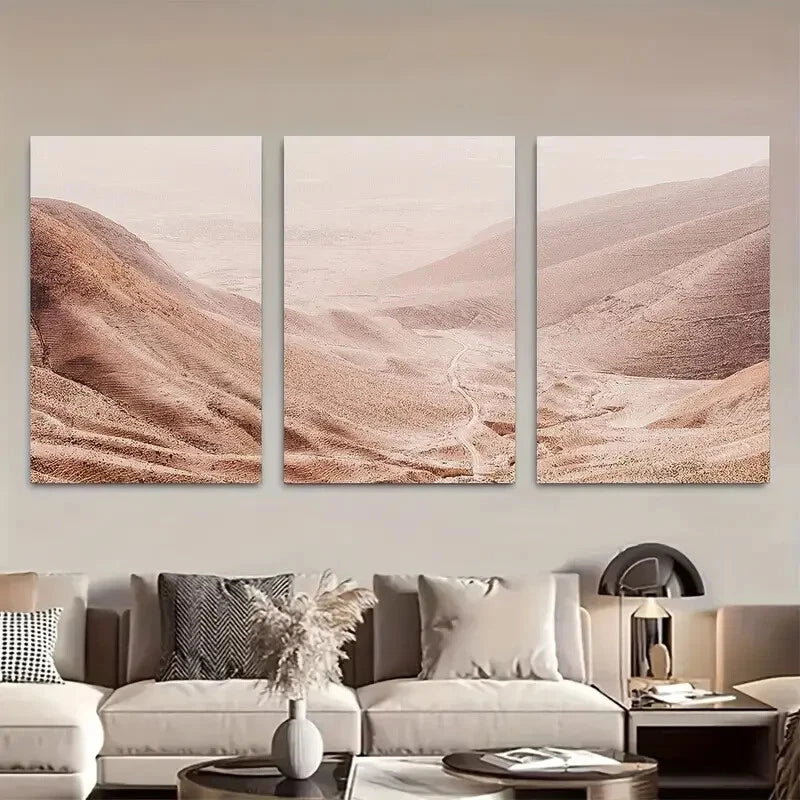 3pcs Boho Desert Arizona Desert Metal Print Ready to Hang Art - Bella Home Decor