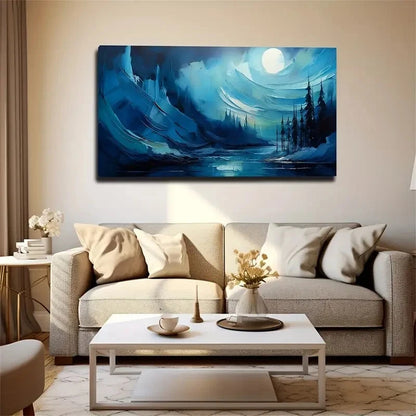 Imaginative Night Landscape Wall Art Canvas Office Home Room Framed 120x60cm
