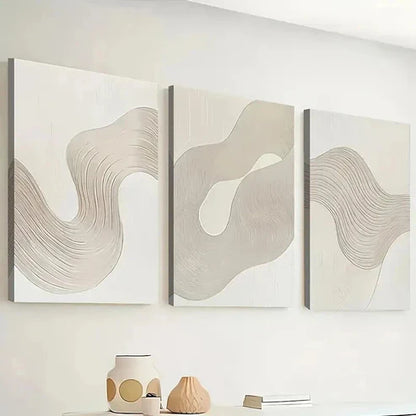 3pcs Modern Abstract Line Art Decor Perfect Wall Art Canvas Unframed – High Quality Print 100% Australian Made Wall Canvas