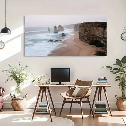 Seaside Landscape Theme Wall Art Canvas Office Home Room Framed 120x60cm