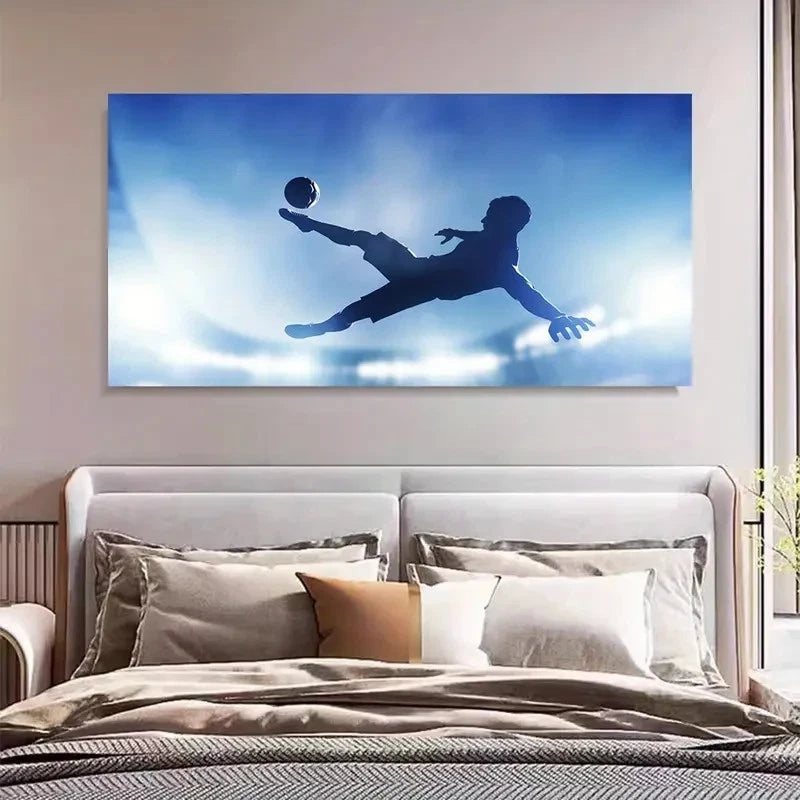 Blue Sky & Clouds Background Wall Art Canvas Office Home Room Framed 120x60cm