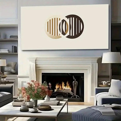 Modern Minimalist Abstract Wall Art Canvas Office Home Room Framed 120x60cm