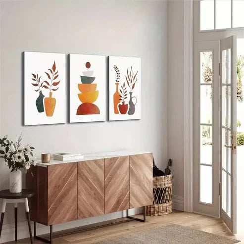 3pcs Modern Elegant Aesthetic Kitchen Art Set Canvas Unframed - High Quality Print 100% Australian Made Wall Canvas