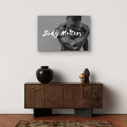Body Matters Fitness Motivation 5mm thick Plastic Poster Ready to Hang 90x60cm