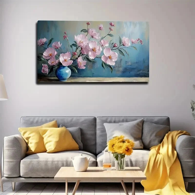Beautiful Flowers Yearning Wall Art Canvas Office Home Room Framed 120x60cm