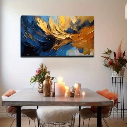 Vibrant Abstract Phoenix Wall Art Canvas Office Home Room Framed 120x60cm