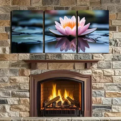 3pcs Nature's Beauty Reflected in Stillness Wall Art Set Canvas Unframed - High Quality Print 100% Australian Made Wall Canvas