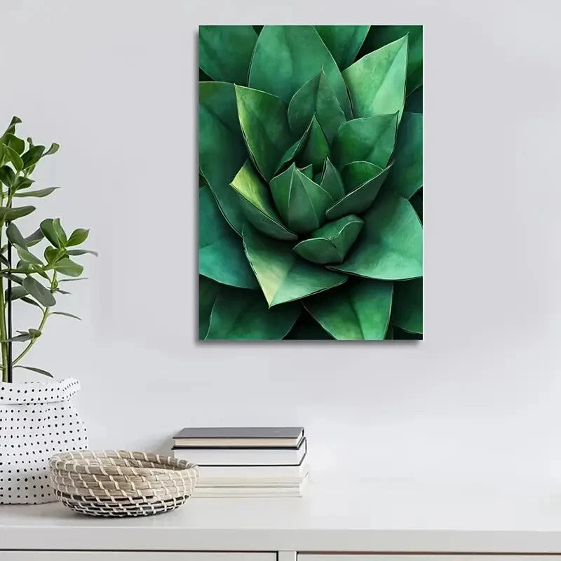 Featuring Agave Geometric Designs by Galeswitzer 40x60cm Metal Print Ready to Hang - Bella Home Decor