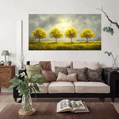 Trees Nature Greenland Wall Art Canvas Office Home Room Framed 120x60cm