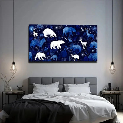 Creative-Style Animal Poster Wall Art Canvas Office Home Room Framed 120x60cm