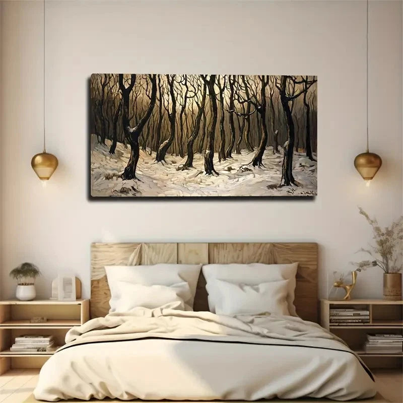 Hopeless Woods Space Nature Wall Art Canvas Office Home Room Framed 120x60cm
