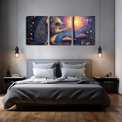 3pcs Mysterious Light of the Forest Wall Art Canvas Unframed - High Quality Print 100% Australian Made Wall Canvas