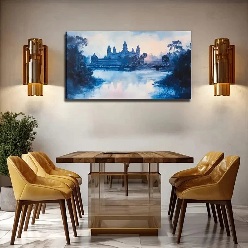 Majestic Lake & Mountain Wall Art Canvas Office Home Room Framed 120x60cm