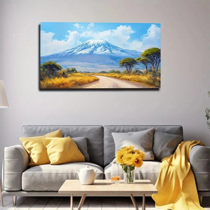 Kilimanjaro Good Nature Wall Art Canvas Office Home Room Framed 120x60cm