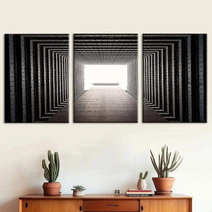 3pcs Abstract Space Style Painting Metal Print Ready to Hang Art - Bella Home Decor