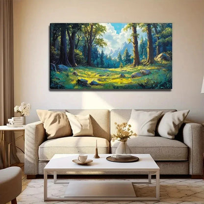 Mountain Scenery Decor Wall Art Canvas Office Home Room Framed 120x60cm